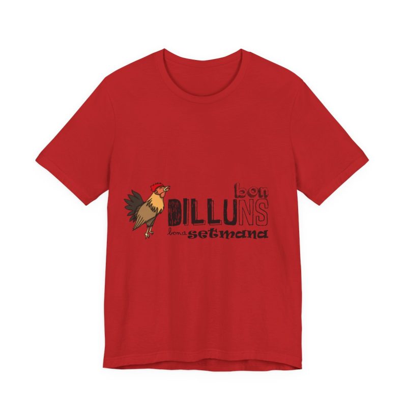 Camiseta jersey manga corta - Rojo - Camiseta Dilluns Gall