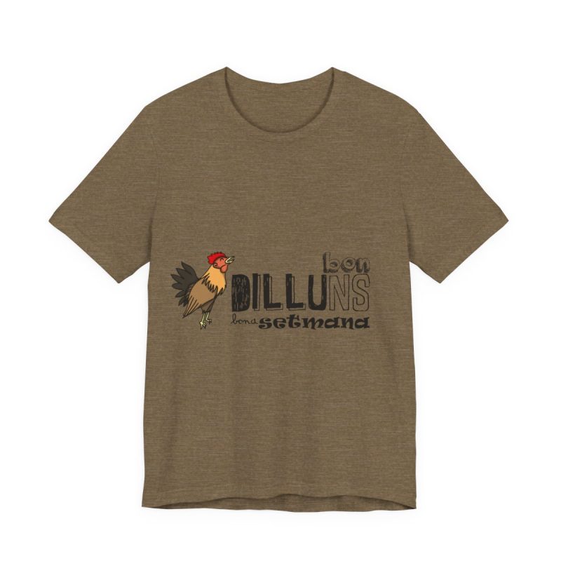 Camiseta jersey manga corta - Verde oliva jaspeado - Camiseta Dilluns Gall
