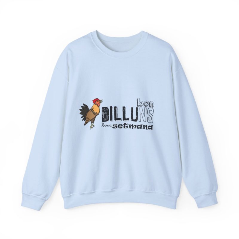 Sudadera cuello redondo - Azul claro - Camiseta Dilluns Gall