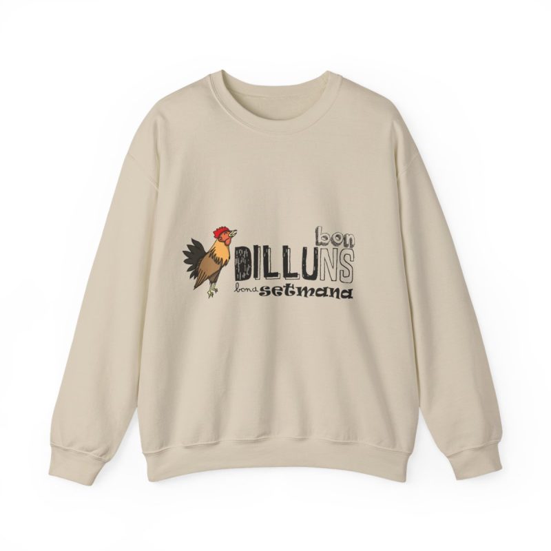 Sudadera cuello redondo - Arena - Camiseta Dilluns Gall