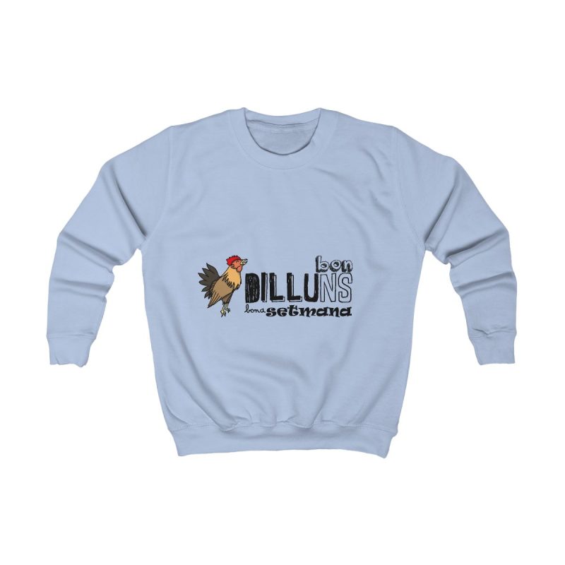 Sudadera infantil - Azul cielo - Camiseta Dilluns Gall