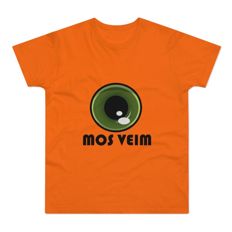 Camiseta hombre punto liso - Naranja - Camiseta «Mos veim» Camiseta hombre punto liso - Naranja - Camiseta «Mos veim»