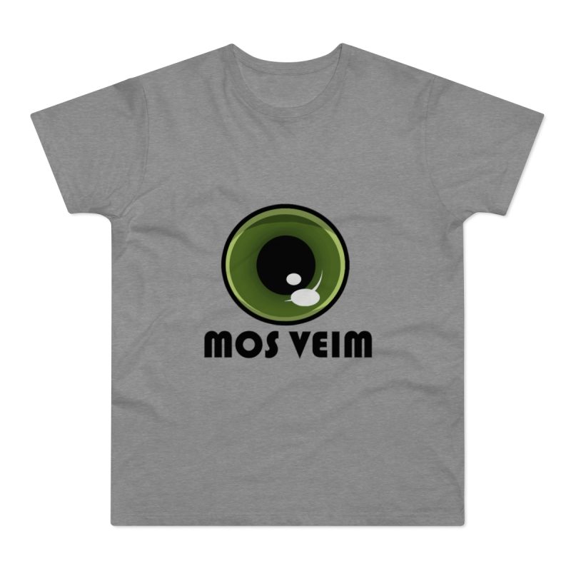 Camiseta hombre punto liso - Gris deportivo jaspeado - Camiseta «Mos veim»