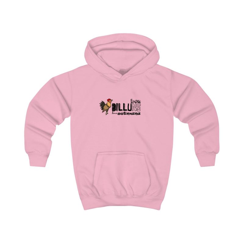 Sudadera con capucha infantil - Rosa bebe - Camiseta Dilluns Gall