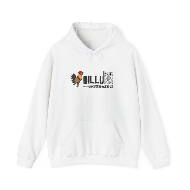 Sudadera con capucha - Blanco - Camiseta Dilluns Gall