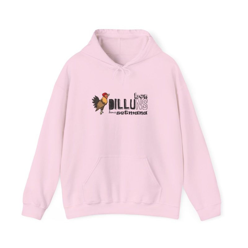 Sudadera con capucha - Rosa claro - Camiseta Dilluns Gall