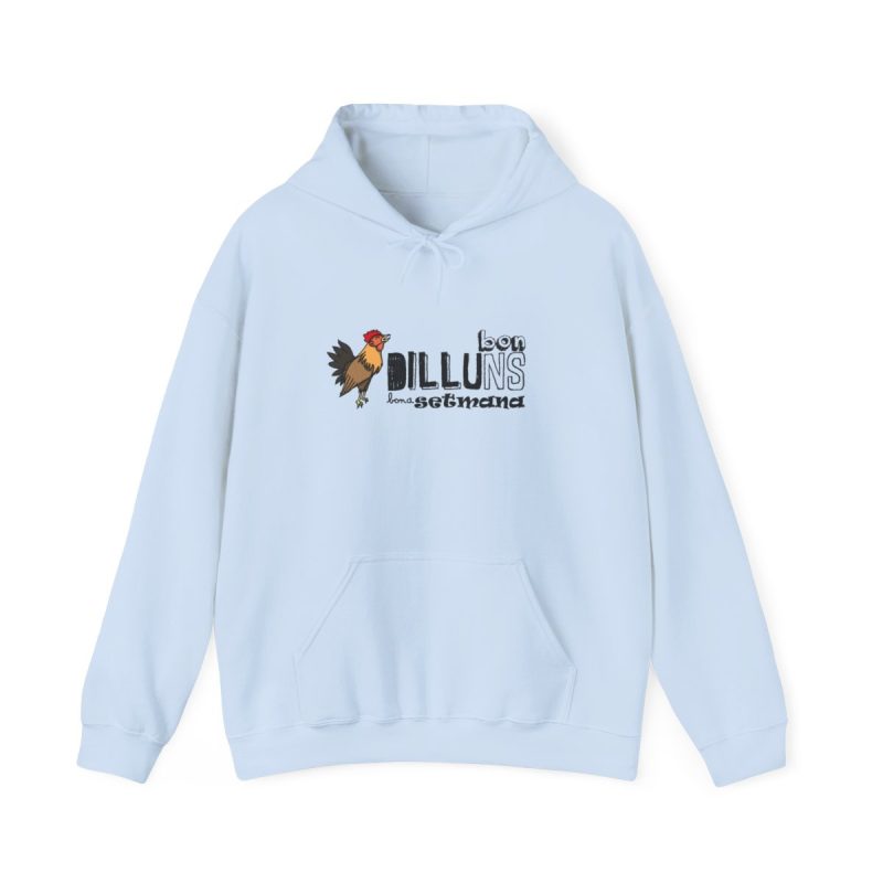 Sudadera con capucha - Azul claro - Camiseta Dilluns Gall