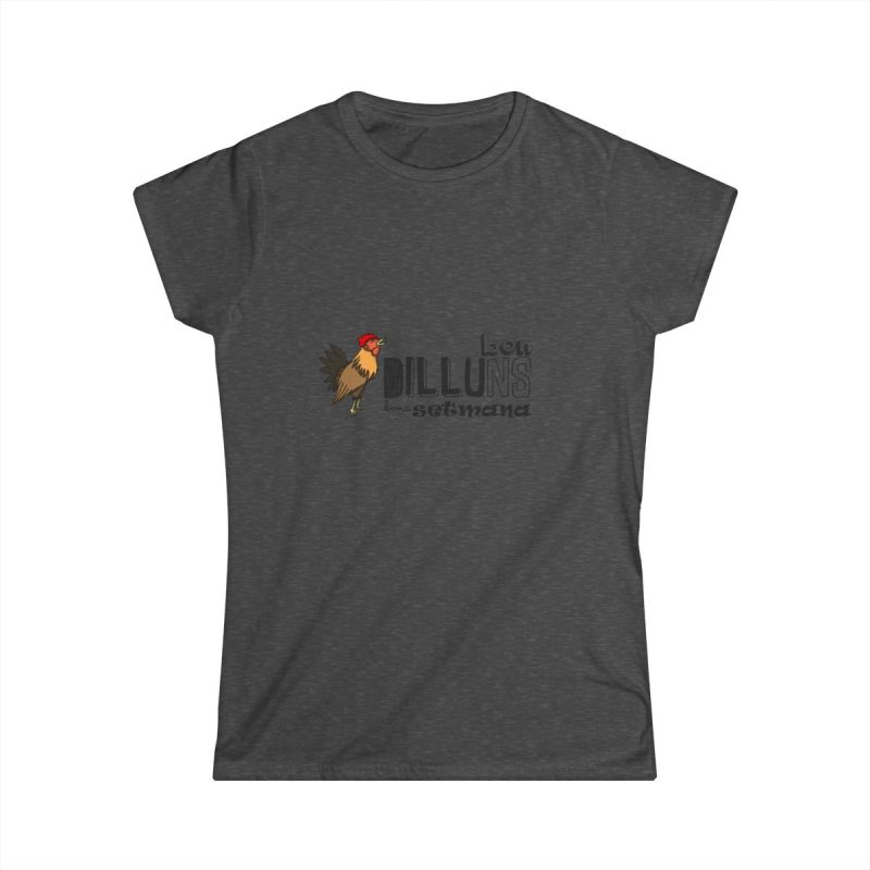 Camiseta mujer Softstyle - Gris oscuro jaspeado - Camiseta Dilluns Gall