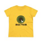 Camiseta mujer algodon medio - Amarillo margarita - Camiseta «Mos veim»