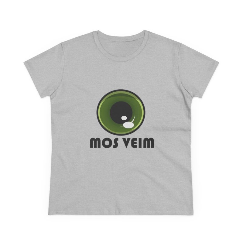 Camiseta mujer algodon medio - Gris deportivo - Camiseta «Mos veim»