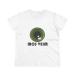 Camiseta mujer algodon medio - Blanco - Camiseta «Mos veim»