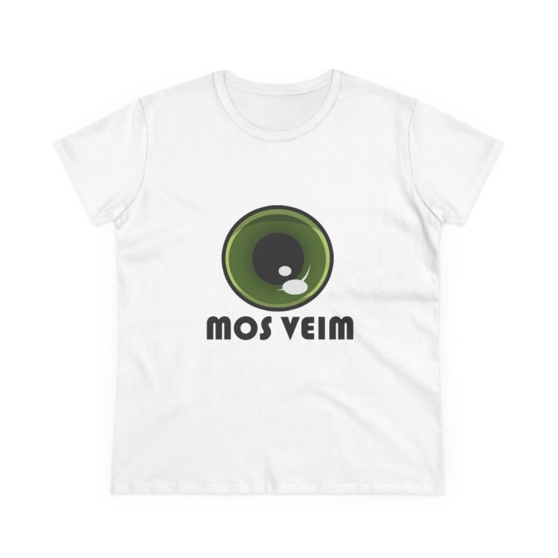 Camiseta mujer algodon medio - Blanco - Camiseta «Mos veim»