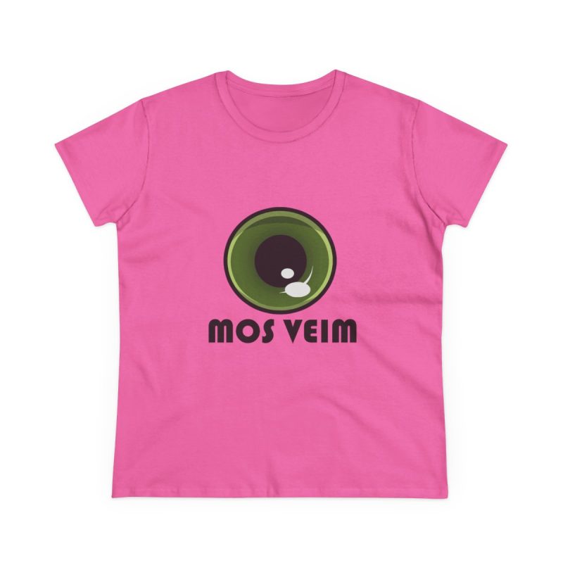 Camiseta mujer algodon medio - Rosa azalea - Camiseta «Mos veim»
