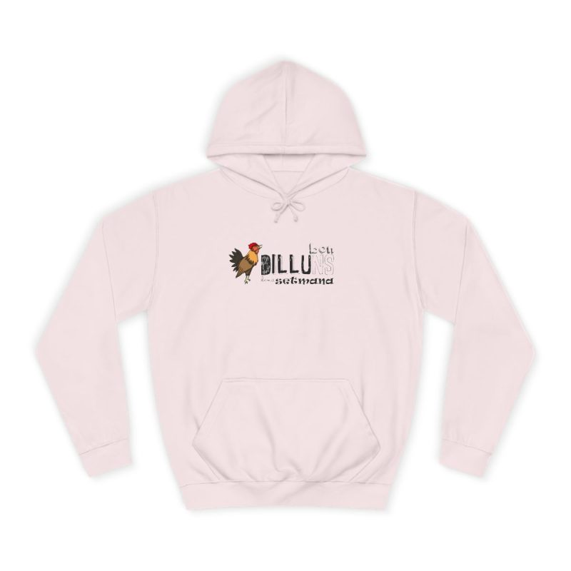Sudadera universitaria - Rosa bebe - Camiseta Dilluns Gall