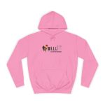 Sudadera universitaria - Rosa algodon de azucar - Camiseta Dilluns Gall Sudadera universitaria - Rosa algodon de azucar - Camiseta Dilluns Gall