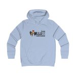 Sudadera universitaria mujer - Azul cielo - Camiseta Dilluns Gall Sudadera universitaria mujer - Azul cielo - Camiseta Dilluns Gall