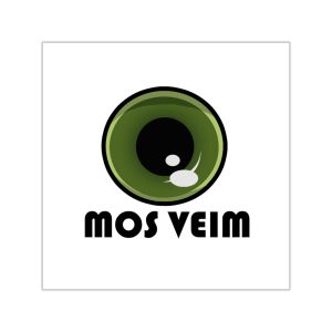 Pegatinas de vinilo cuadradas - Camiseta «Mos veim»