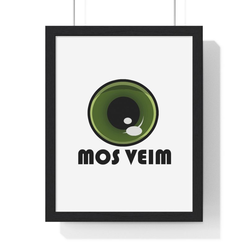 Poster enmarcado vertical - Negro - Camiseta «Mos veim» Poster enmarcado vertical - Negro - Camiseta «Mos veim»