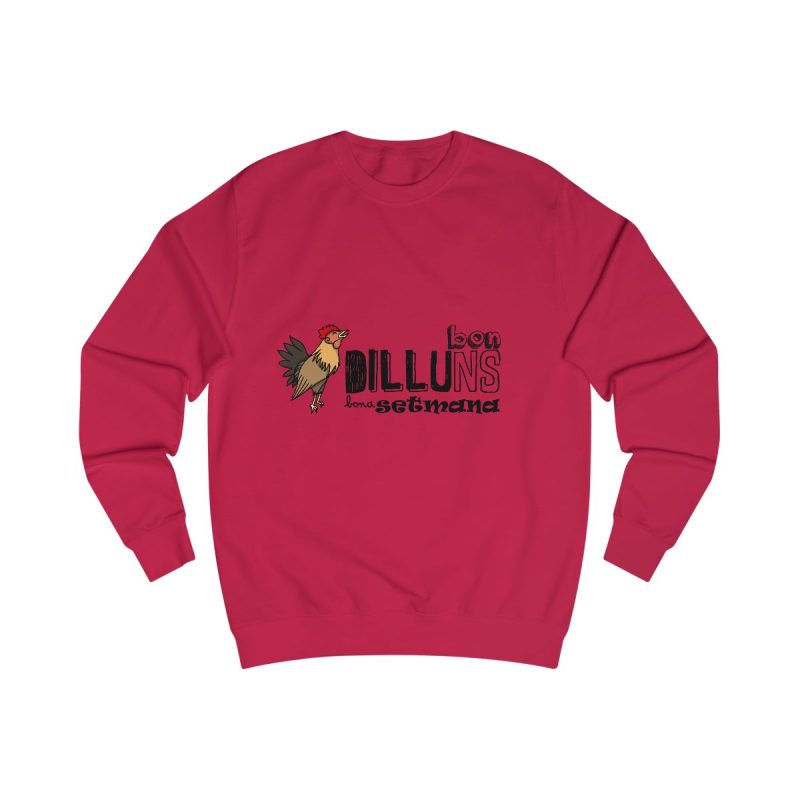 Sudadera clasica - Rojo fuego - Camiseta Dilluns Gall