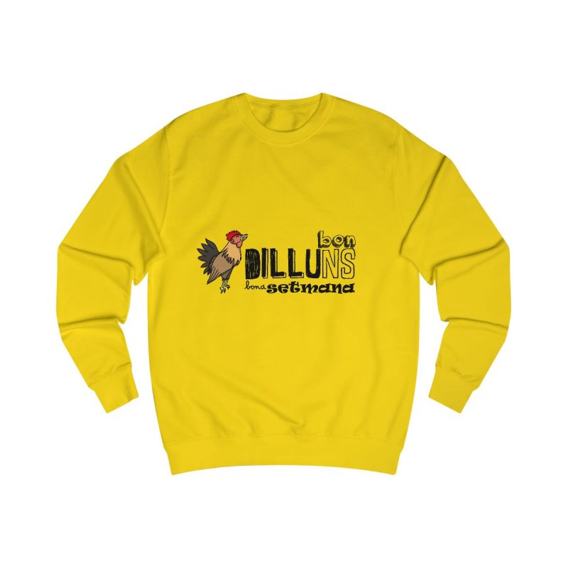 Sudadera clasica - Amarillo sol - Camiseta Dilluns Gall