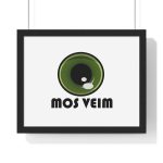 Poster enmarcado horizontal - Negro - Camiseta «Mos veim»