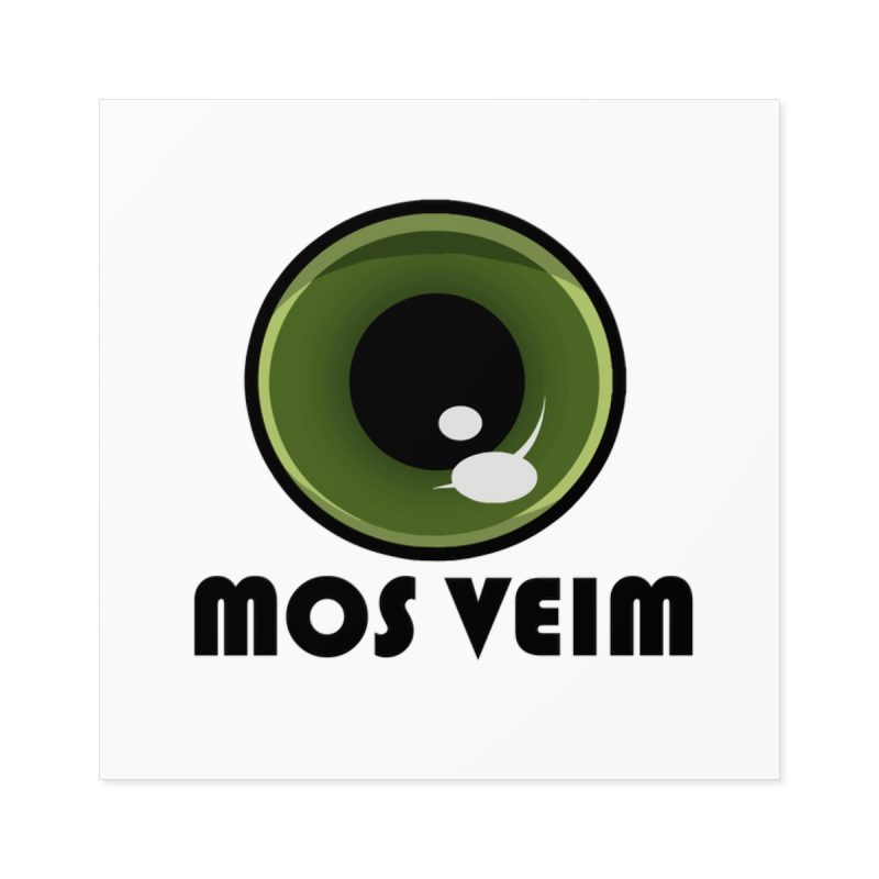 Pegatinas laminadas cuadradas - Camiseta «Mos veim» Pegatinas laminadas cuadradas - Camiseta «Mos veim»