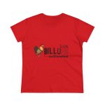 Camiseta mujer algodon medio - Rojo - Camiseta Dilluns Gall
