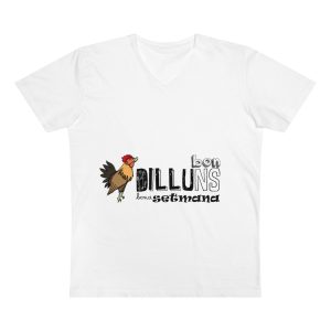 Camiseta hombre cuello de pico Presenter - Blanco - Camiseta Dilluns Gall