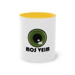 Taza bicolor - Amarillo dorado - Camiseta «Mos veim» Taza bicolor - Amarillo dorado - Camiseta «Mos veim»