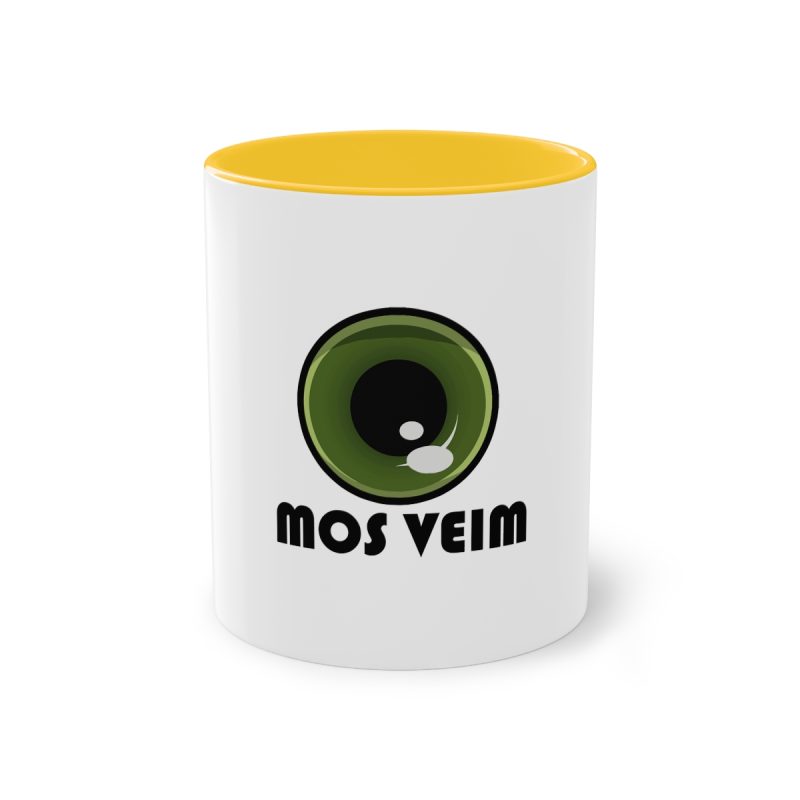Taza bicolor - Amarillo dorado - Camiseta «Mos veim»