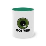 Taza bicolor - Verde oscuro - Camiseta «Mos veim» Taza bicolor - Verde oscuro - Camiseta «Mos veim»