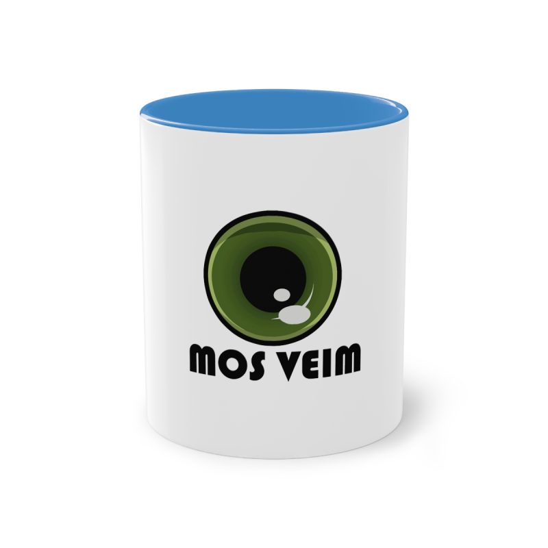 Taza bicolor - Azul claro - Camiseta «Mos veim»