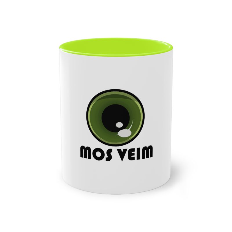 Taza bicolor - Verde claro - Camiseta «Mos veim»