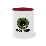 Taza bicolor - Granate - Camiseta «Mos veim» Taza bicolor - Granate - Camiseta «Mos veim»
