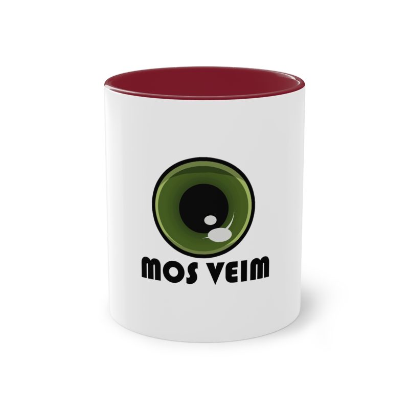 Taza bicolor - Granate - Camiseta «Mos veim»