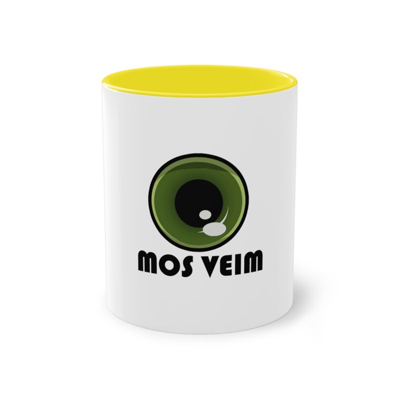 Taza bicolor - Amarillo - Camiseta «Mos veim»