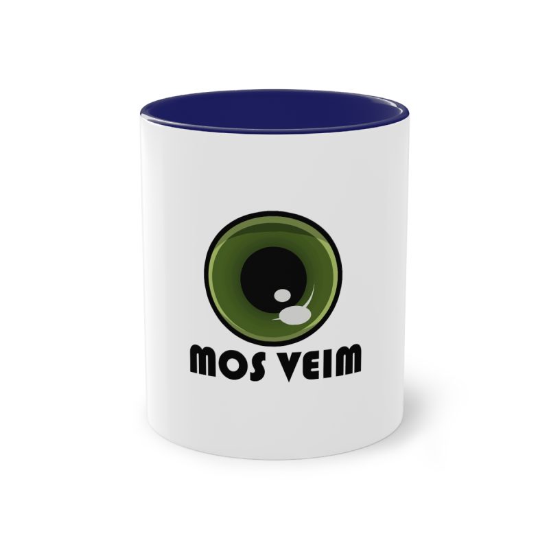 Taza bicolor - Azul oscuro - Camiseta «Mos veim»