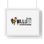 Poster enmarcado horizontal - Blanco - Camiseta Dilluns Gall