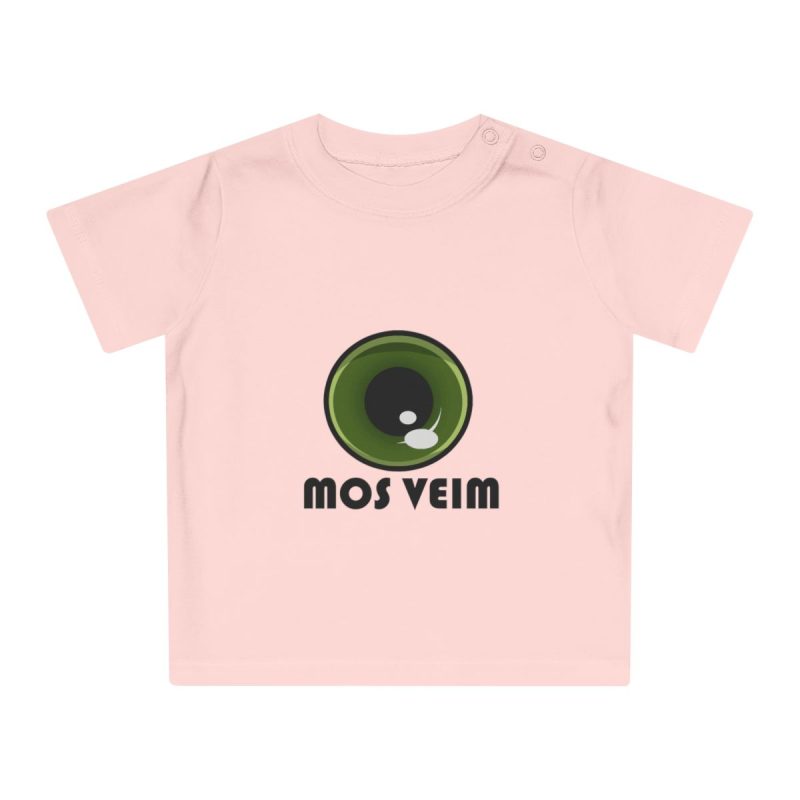 Camiseta de bebe - Rosa empolvado - Camiseta «Mos veim»