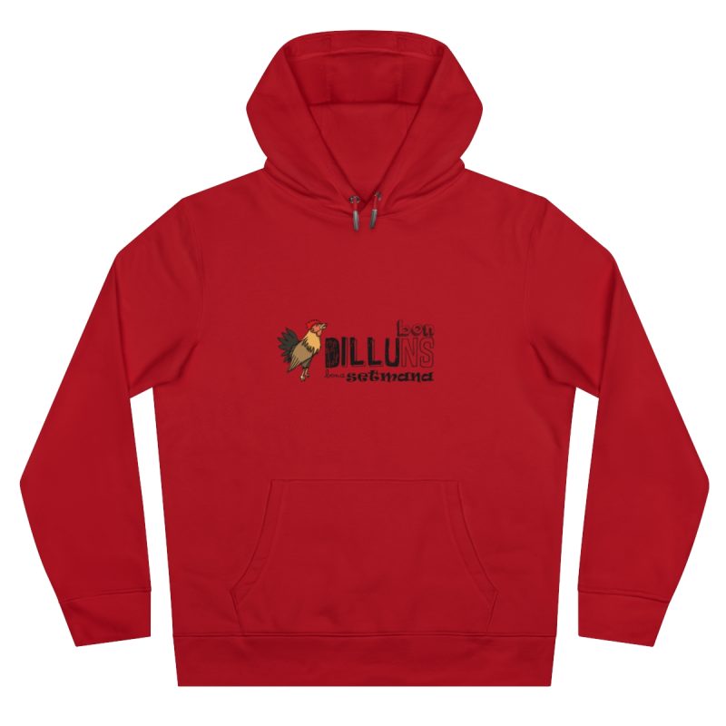 Sudadera con capucha King - Rojo - Camiseta Dilluns Gall