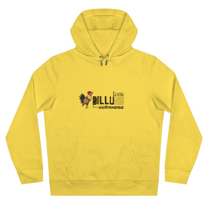 Sudadera con capucha King - Amarillo chispa - Camiseta Dilluns Gall