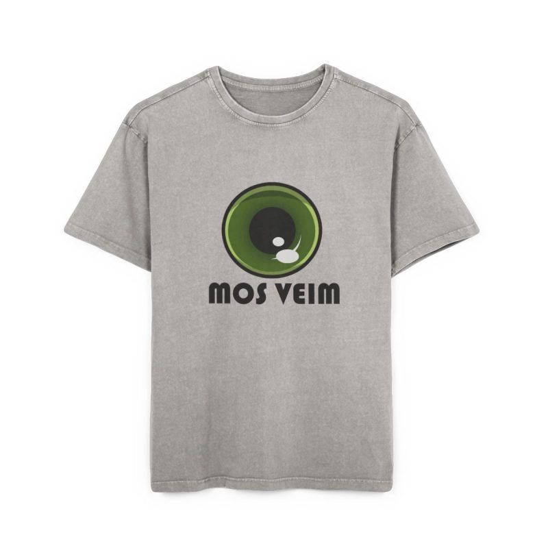 Camiseta oversize lavado acido - Gris asfalto - Camiseta «Mos veim» Camiseta oversize lavado acido - Gris asfalto - Camiseta «Mos veim»