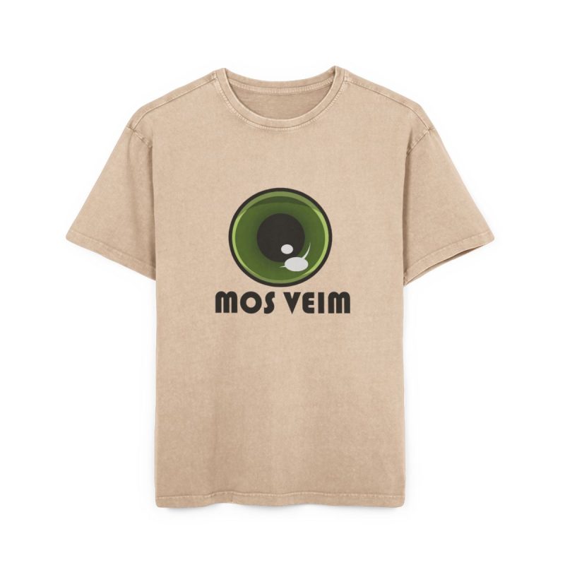 Camiseta oversize lavado acido - Beis - Camiseta «Mos veim»
