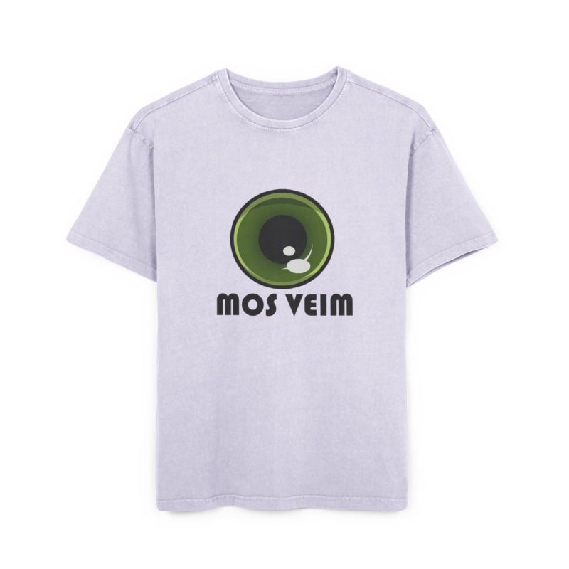 Camiseta oversize lavado acido - Lila suave - Camiseta «Mos veim»