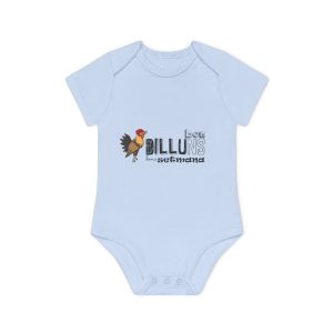 Body bebe manga corta organico - Azul empolvado - Camiseta Dilluns Gall