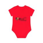 Body bebe manga corta organico - Rojo - Camiseta Dilluns Gall Body bebe manga corta organico - Rojo - Camiseta Dilluns Gall