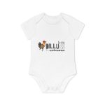 Body bebe manga corta organico - Blanco - Camiseta Dilluns Gall Body bebe manga corta organico - Blanco - Camiseta Dilluns Gall
