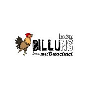 Pegatinas de vinilo troqueladas - Camiseta Dilluns Gall