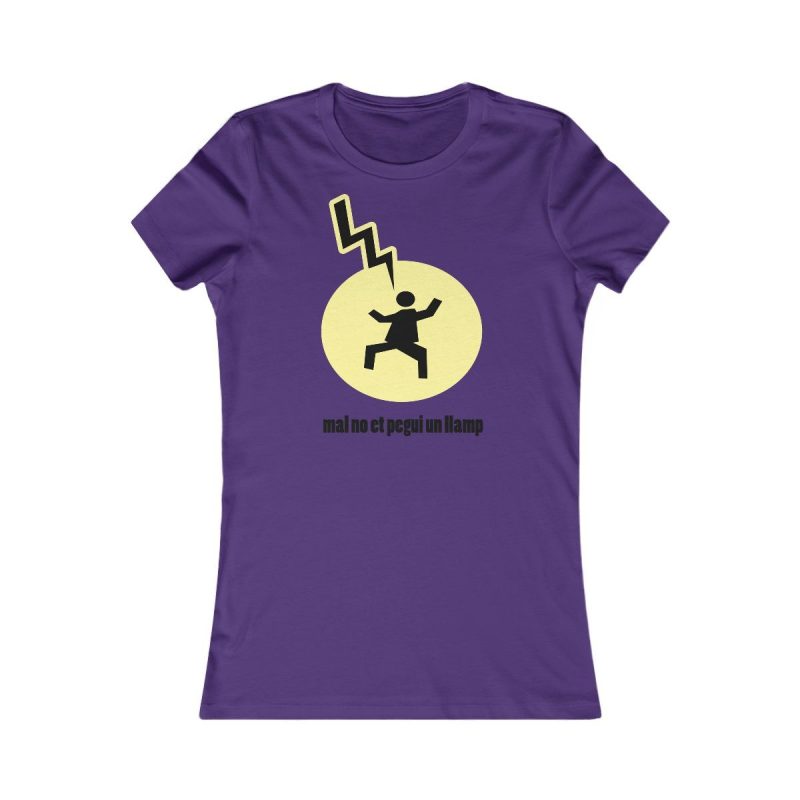Camiseta mujer Favorite - Morado equipo - Camiseta «Mal no et toqui un llamp»