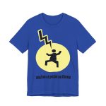 Camiseta jersey manga corta - Azul royal autentico - Camiseta «Mal no et toqui un llamp» Camiseta jersey manga corta - Azul royal autentico - Camiseta «Mal no et toqui un llamp»